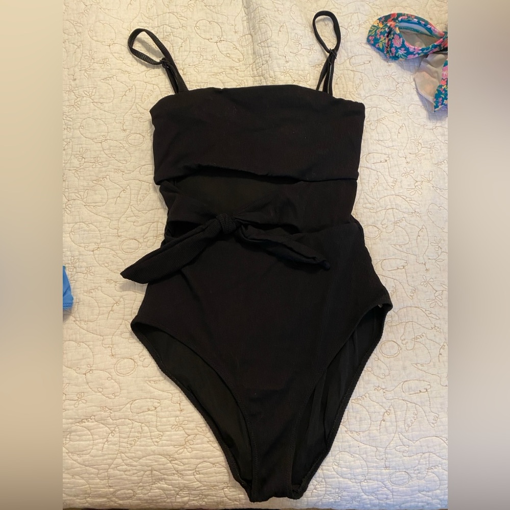Aerie Black One-Piece Swimsuit